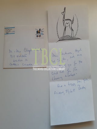 33 CHRISTMAS AND NEW YEAR'S CARDS AND LETTERS; 13 FROM HENRY BESTON, 20 FROM ELIZABETH COATSWORTH