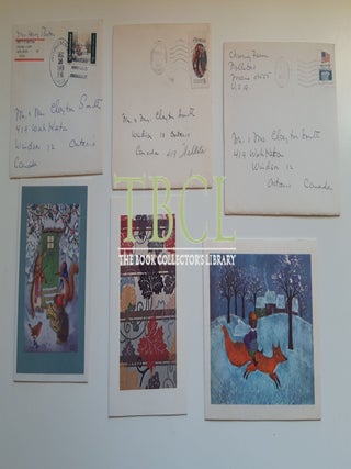 33 CHRISTMAS AND NEW YEAR'S CARDS AND LETTERS; 13 FROM HENRY BESTON, 20 FROM ELIZABETH COATSWORTH