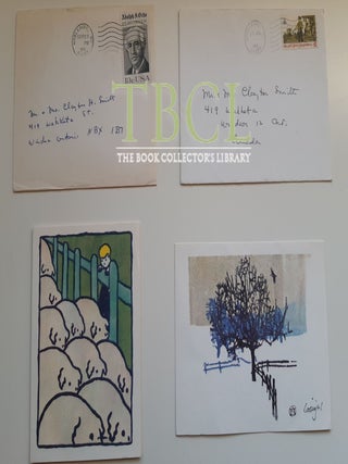 33 CHRISTMAS AND NEW YEAR'S CARDS AND LETTERS; 13 FROM HENRY BESTON, 20 FROM ELIZABETH COATSWORTH