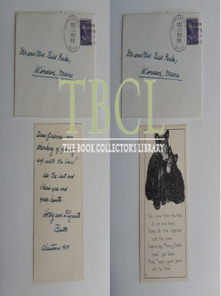 33 CHRISTMAS AND NEW YEAR'S CARDS AND LETTERS; 13 FROM HENRY BESTON, 20 FROM ELIZABETH COATSWORTH