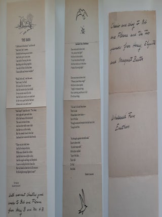 33 CHRISTMAS AND NEW YEAR'S CARDS AND LETTERS; 13 FROM HENRY BESTON, 20 FROM ELIZABETH COATSWORTH