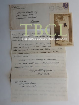33 CHRISTMAS AND NEW YEAR'S CARDS AND LETTERS; 13 FROM HENRY BESTON, 20 FROM ELIZABETH COATSWORTH