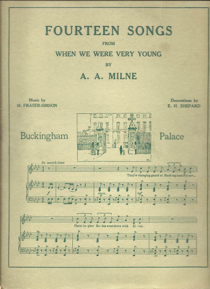 Item #33010 FOURTEEN SONGS FROM WHEN WE WERE VERY YOUNG. A. A. Milne