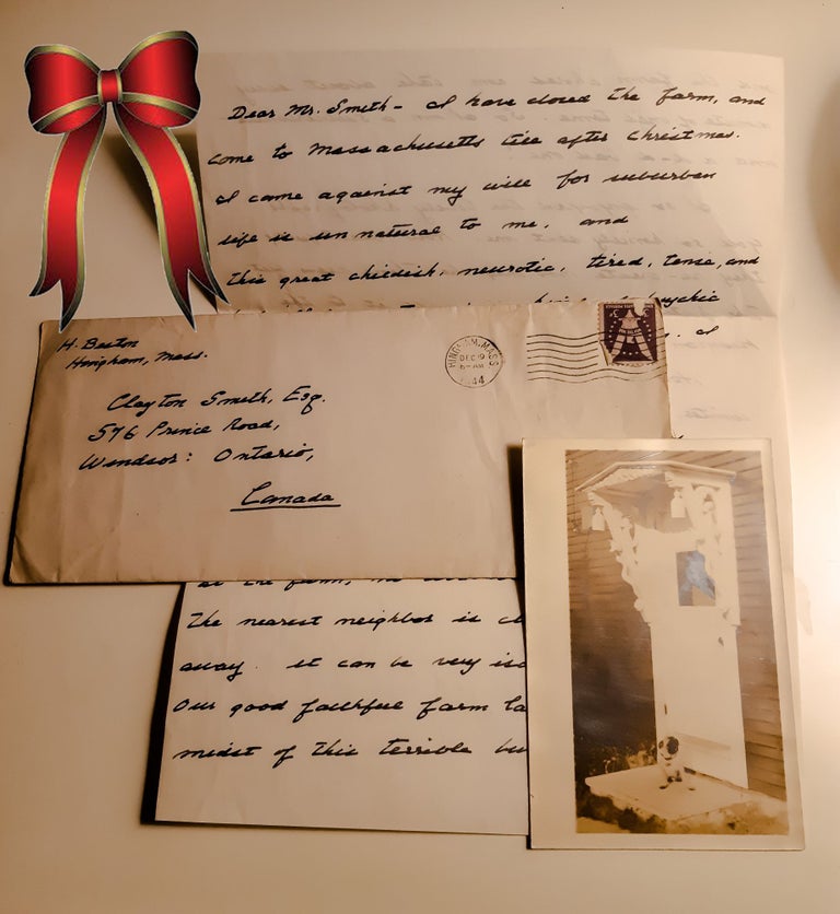 Item #33022 "CARVED BY THE LAST OF THE SHIP'S FIGUREHEAD CARVERS" - "MERRY CHRISTMAS & HAPPY NEW...