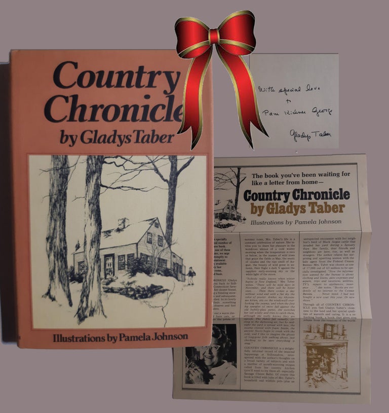 Item #33024 Charming and ageless. COUNTRY CHRONICLE. Signed. Gladys Taber