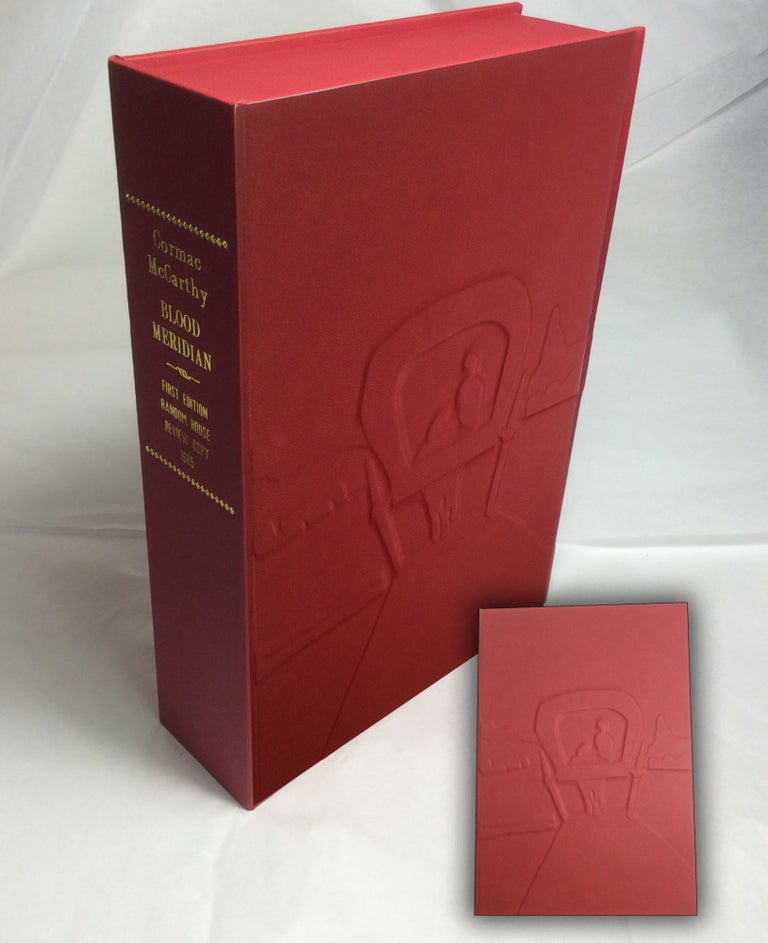 Item #33086 BLOOD MERIDIAN - VERSION 2- Dali Cover in RED [Collector's Custom Clamshell case only - Not a book]. Cormac McCarthy.