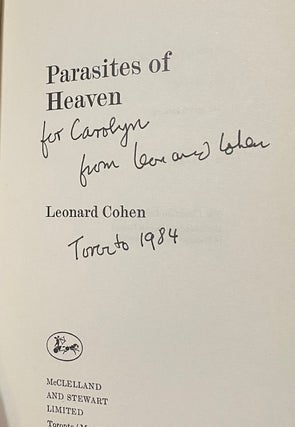 PARASITES OF HEAVEN. Signed.