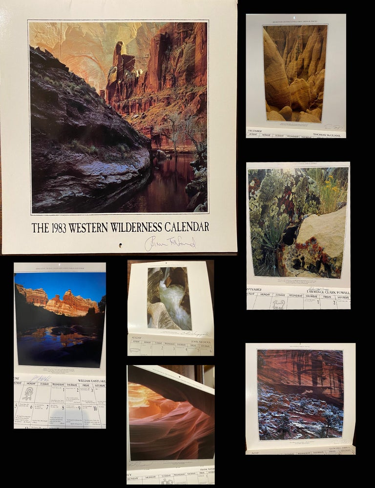 Item #33134 THE 1983 WESTERN WILDERNESS CALENDAR. Signed. Edward Abbey