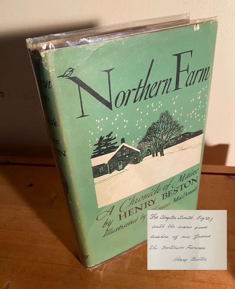Item #33135 NORTHERN FARM. A CHRONICLE OF MAINE. Inscribed and Signed. A well loved edition. Henry Beston.