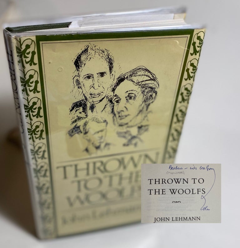 Item #33138 THROWN TO THE WOOLFS. Signed. Virginia Woolf, John Lehmann.