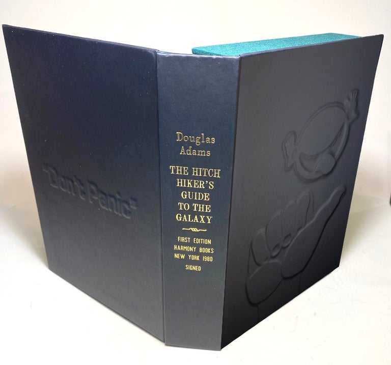 Item #33168 HITCHHIKER'S GUIDE TO THE GALAXY [Collector's Custom Clamshell case only - Not a book]. Douglas Adams.