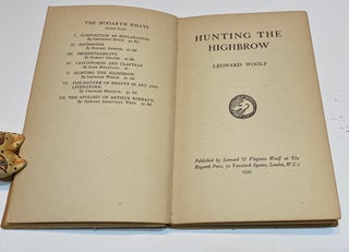 HUNTING THE HIGHBROW. THE HOGARTH ESSAYS. NO 5.