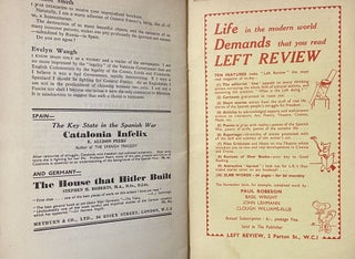 AUTHORS TAKE SIDES ON THE SPANISH WAR - Rare Pamphlet