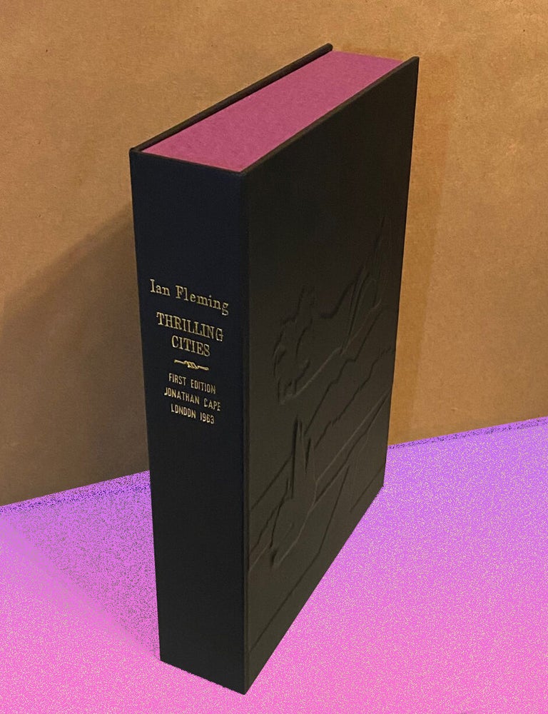 Item #33209 THRILLING CITIES. Custom Clamshell Case Only (NO BOOK INCLUDED). Ian Fleming