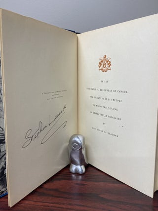 CANADA. The Foundations Of Its Future. Signed.