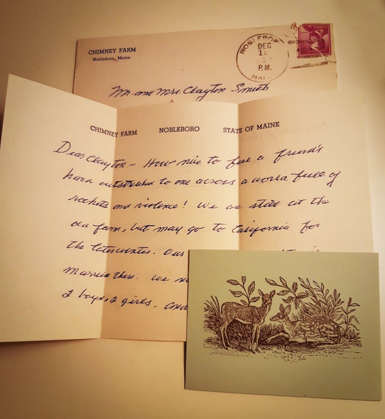 Item #33249 Christmas Greetings during the time of the Vietnam war. Signed letter ...