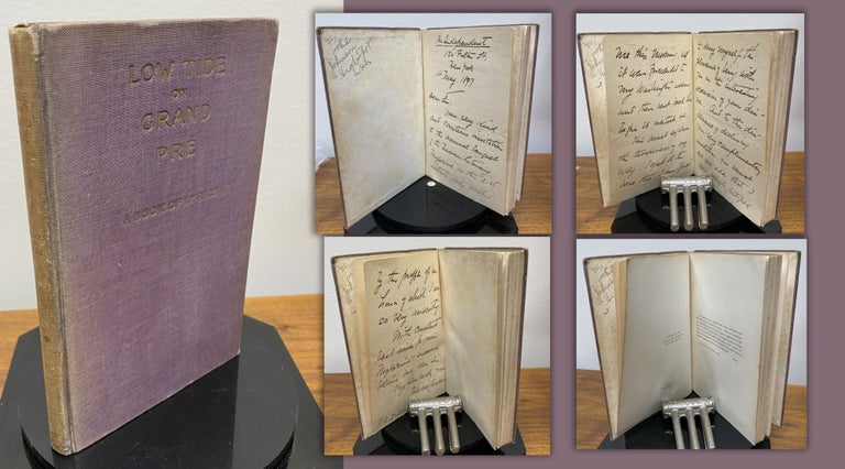 Item #33302 LOW TIDE ON GRAND PRE. A Book of Lyrics. with Signed 3 page letter dated 18 May 1897....