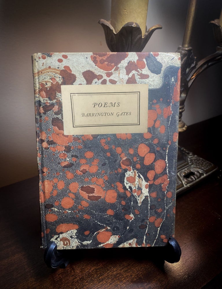 Item #33306 POEMS - Rare Edition. Barrington Gates