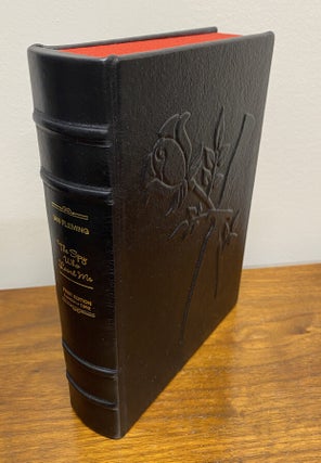 A COMPLETE SET OF 14 FLEMING / BOND 007 NOVELS Custom Clamshell Cases in LEATHER. No books included.