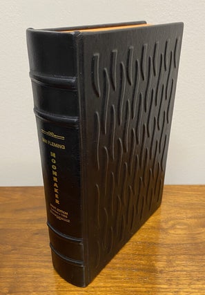 A COMPLETE SET OF 14 FLEMING / BOND 007 NOVELS Custom Clamshell Cases in LEATHER. No books included.
