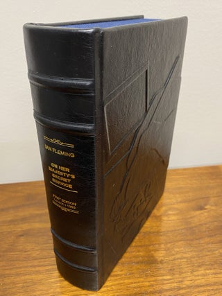 A COMPLETE SET OF 14 FLEMING / BOND 007 NOVELS Custom Clamshell Cases in LEATHER. No books included.