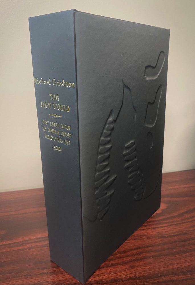 Item #33469 THE LOST WORLD - Custom Clamshell Case Only. (NO BOOK INCLUDED). Michael Crichton