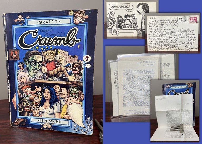Item #33483 SMALL BUT SIGNIFICANT ARCHIVE REGARDING THE TRANSLATION OF THE "CRUMB" BIOGRAPHY signed. Robert Crumb, Alessandrini Spiegelman, Mason.