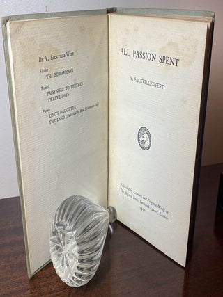 ALL PASSION SPENT signed by VSW