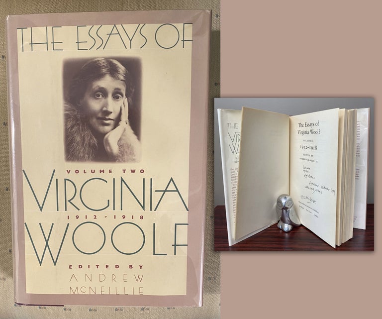 Item #33494 THE ESSAYS OF VIRGINIA WOOLF. Volume II. 1912-1918. Edited and signed By Andrew...