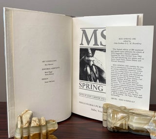 MSS. SPRING 1981. Signed by Gardner and Liz Rosenberg
