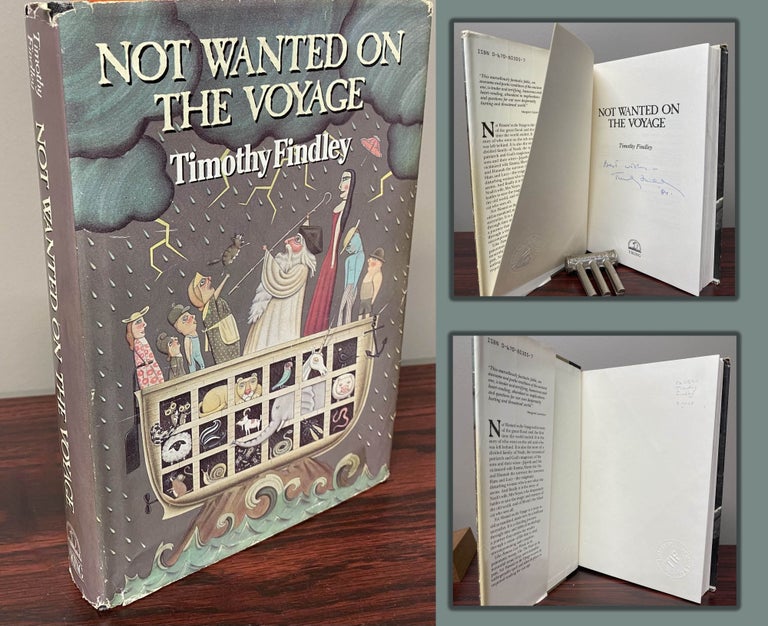 Item #33538 NOT WANTED ON THE VOYAGE Signed by Findley with his personal Ex Libris. Timothy Findley