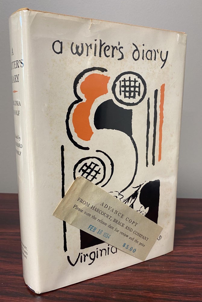 Item #33560 A WRITER'S DIARY. BEING EXTRACTS FROM THE DIARY OF VIRGINIA WOOLF. Advance copy....