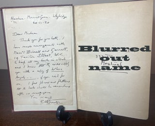 A PASSAGE TO INDIA. with handwritten letter from Forster to the owner.