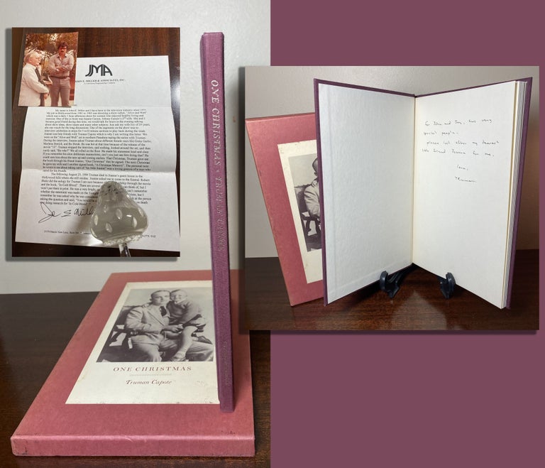 Item #33601 A CHRISTMAS MEMORY. Inscribed by Truman Capote with affidavit. Truman Capote