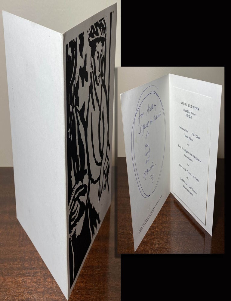 Item #33622 Vanessa Bell INVITATION. Signed and Inscribed by Quentin Bell. Quentin Bell, Vanessa...