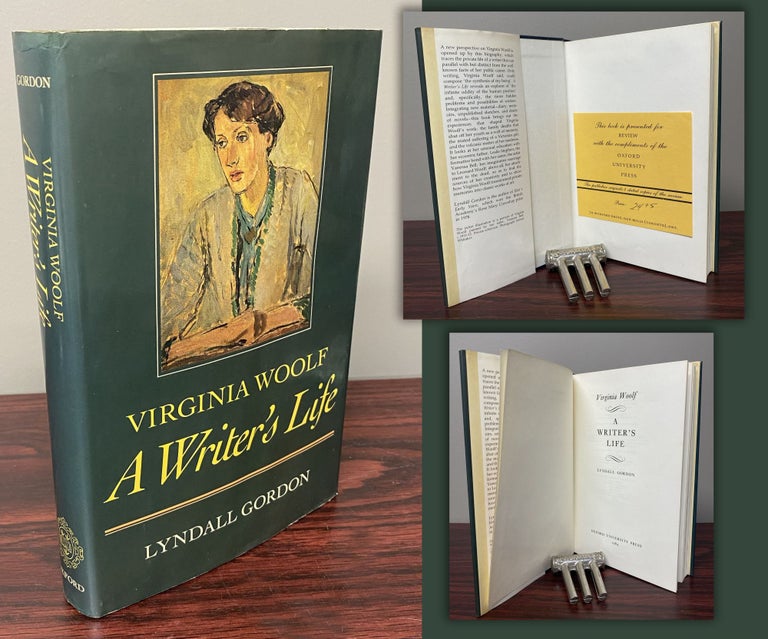 Item #33633 VIRGINIA WOOLF. A WRITER'S LIFE. Review Copy. Virginia. Gordon Woolf, Lyndall.
