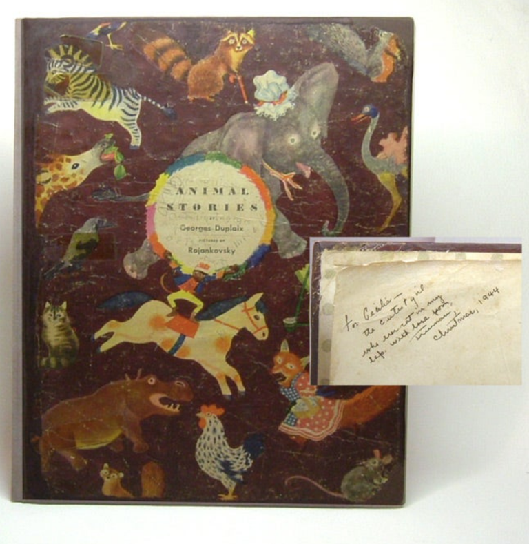 Item #33648 ANIMAL STORIES BY GEORGES DUPLAIX. Family Copy signed by Truman Capote. Truman Capote