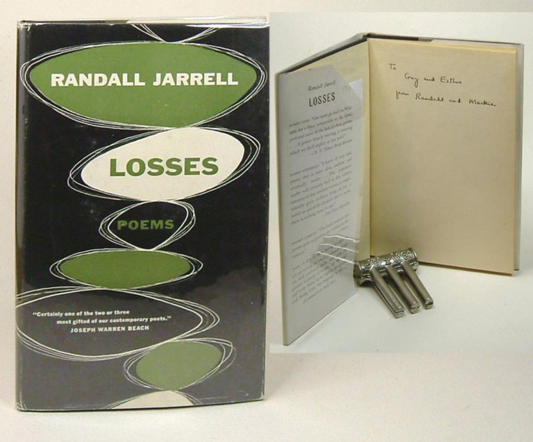 Item #33680 LOSSES. Signed by Jarrell. Randall Jarrell