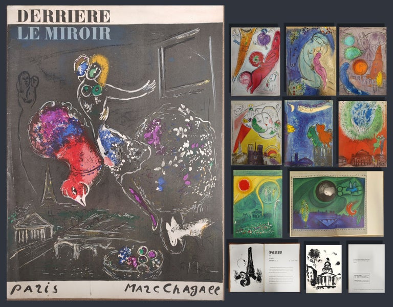 Item #33710 CHAGALL DERRIÈRE LE MIROIR (NO. 66-67-68). Aimé Maeght, Marc Chagall
