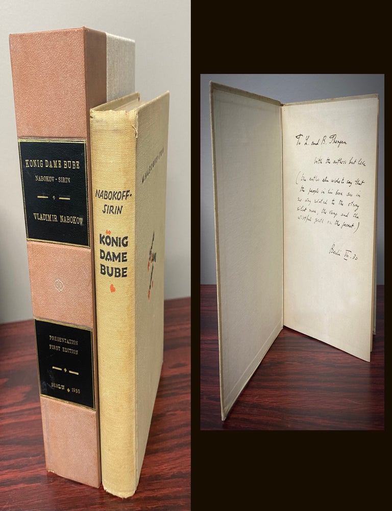 Item #33739 KONIG DAME BUBE. (KING QUEEN KNAVE). Inscribed to Nabokov's close friends L. and B....