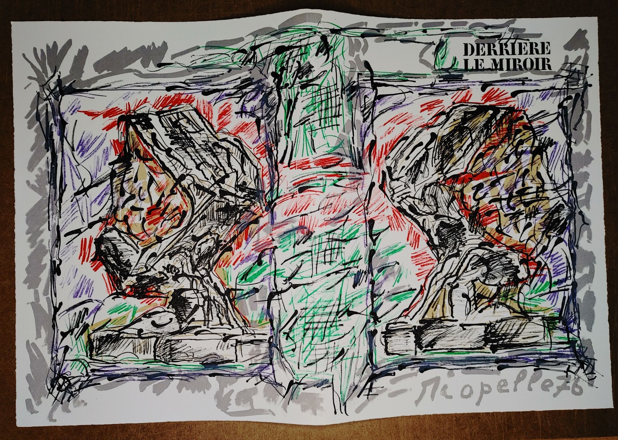 RIOPELLE DERRIERE LE MIROIR NO. 218 Signed by Riopelle in pencil