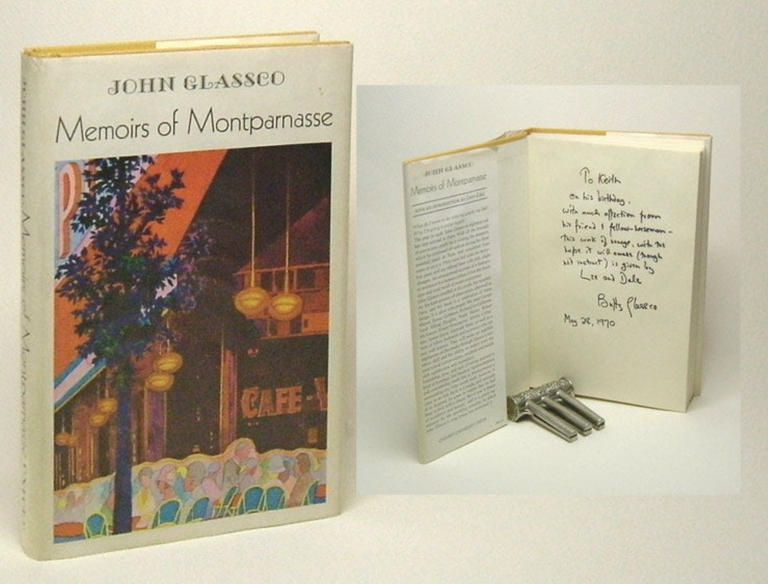 Item #33747 MEMOIRS OF MONTPARNASSE. Inscribed by Glassco. John Glassco, Leon Edel