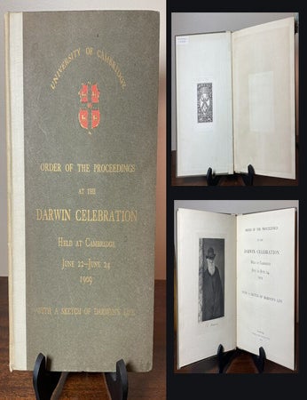 Item #33754 ORDER OF THE PROCEEDINGS AT THE DARWIN CELEBRATION, HELD AT CAMBRIDGE June 22 - June...