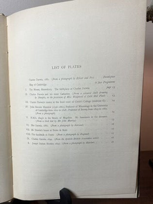 ORDER OF THE PROCEEDINGS AT THE DARWIN CELEBRATION, HELD AT CAMBRIDGE June 22 - June 24, 1909. WITH A SKETCH OF DARWIN'S LIFE E.M. Forster's Personal Copy with The bookplate of Laura Mary Forster.