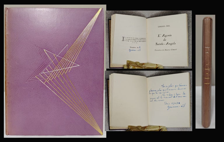 Item #33767 L’AGONIE DE SAINTE-ANGELE (NO. 1/110 printed editions) In Original Slipcase...