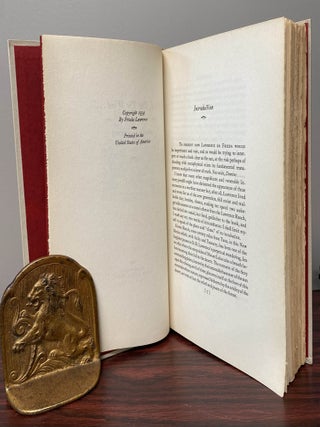 NOT I, BUT THE WIND. Signed and numbered by Frieda Lawrence