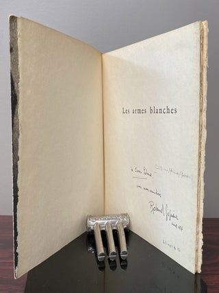 LES ARMES BLANCHES. Original Cover Serigraph by Albert Dumouchel. 6 Drawings By The Author. Inscribed by Giguère