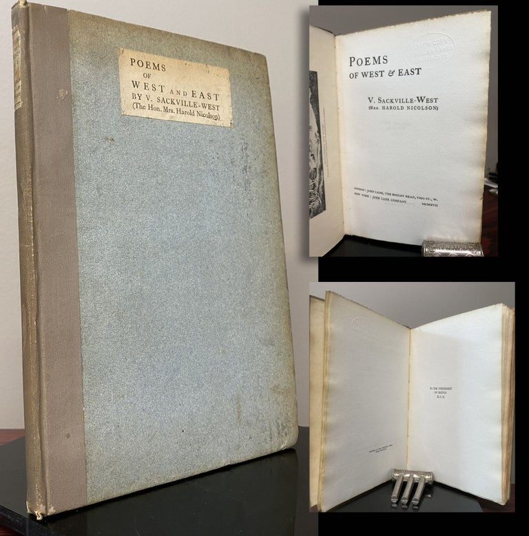 Item #33842 POEMS OF WEST AND EAST - Review copy. V. Sackville-West, Vita