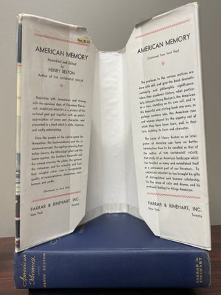 AMERICAN MEMORY Inscribed and Signed by Beston plus 2 ALS - one from Henry Beston taking about his recent visit and commenting on the ravage of war torn Europe and one from Elizabeth Coatsworth about her family and Henry's book Fairy Tales.