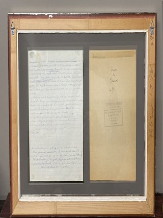 ORIGINAL 2 PAGE handwritten manuscript page by Simone De Beauvoir presumably from THE MANDARINS ORIGINAL SIGNED iconic photo of Simone De Beauvoir by Gisèle Freund